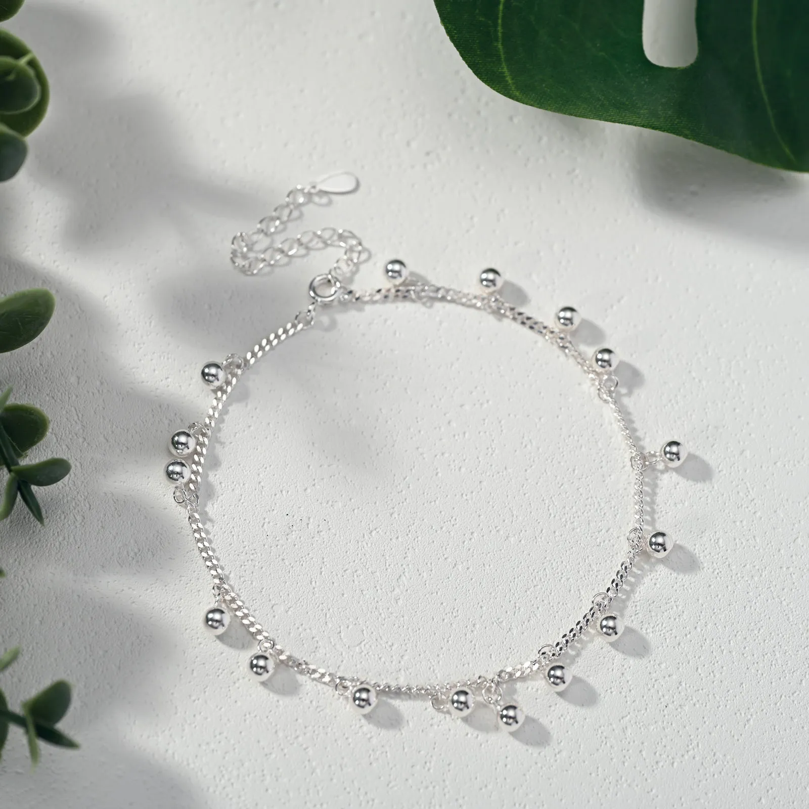 Silver Ball Anklet sold by Selenichast product image thumbnail 4