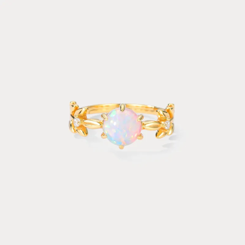 Opal Olive Branch Diamond Ring sold by Selenichast