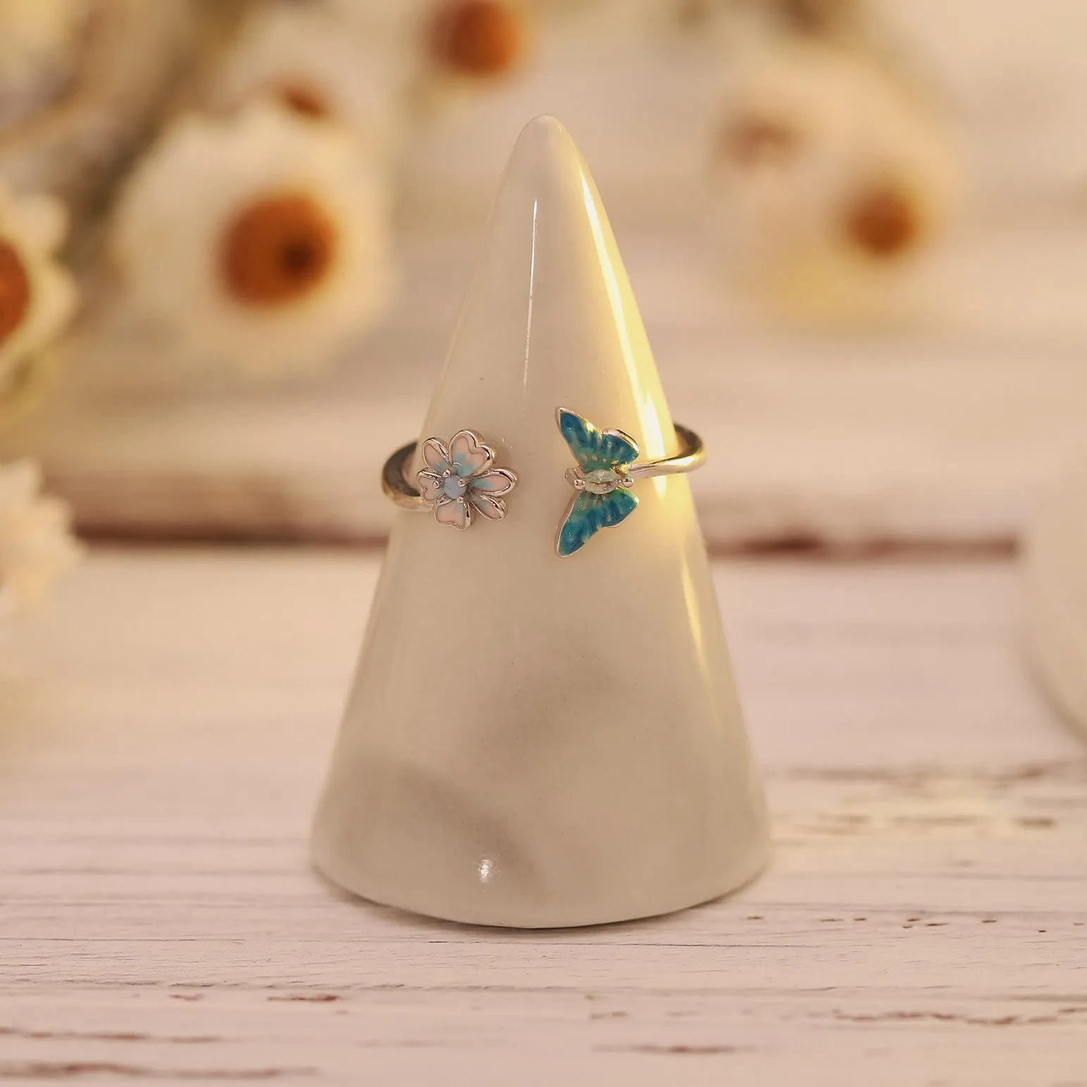 Flower Butterfly Ring sold by Selenichast product image thumbnail 2