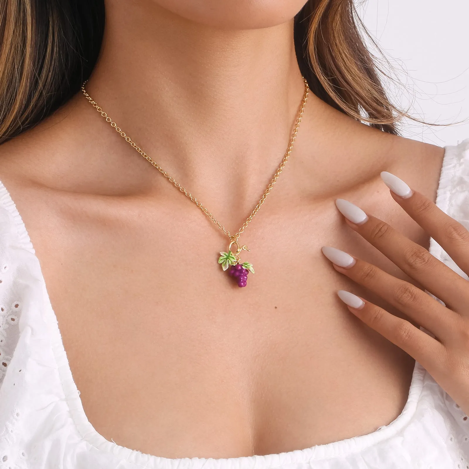 Grape Necklace sold by Selenichast product image thumbnail 3