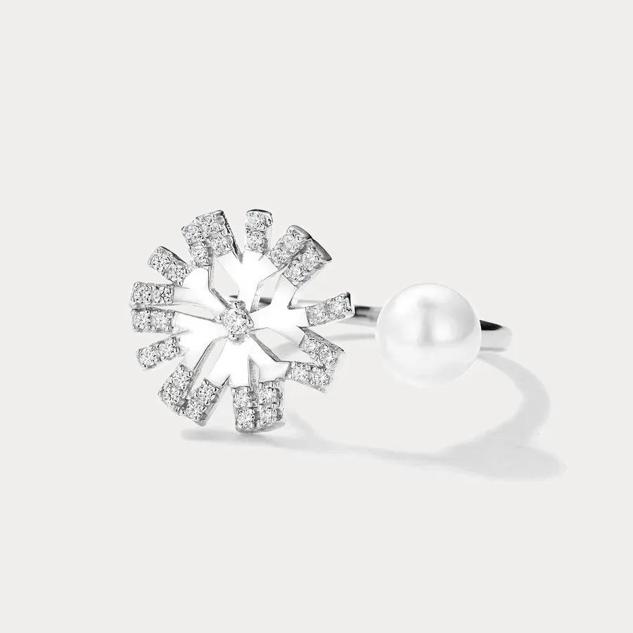 Snowflake Pearl Ring sold by Selenichast product image thumbnail 3