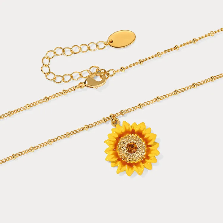 Sunflower Necklace sold by Selenichast product image thumbnail 5