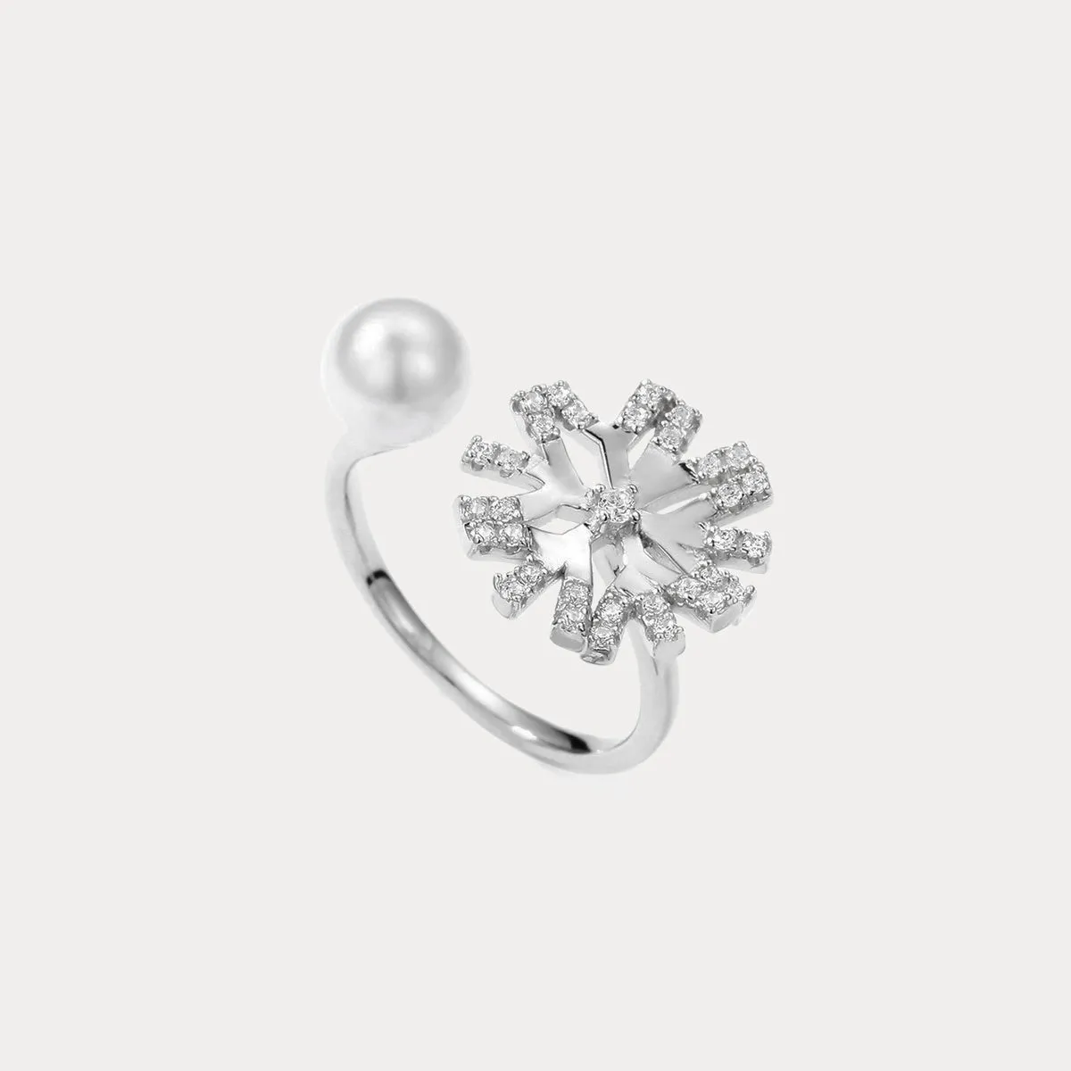 Snowflake Pearl Ring sold by Selenichast product image thumbnail 2