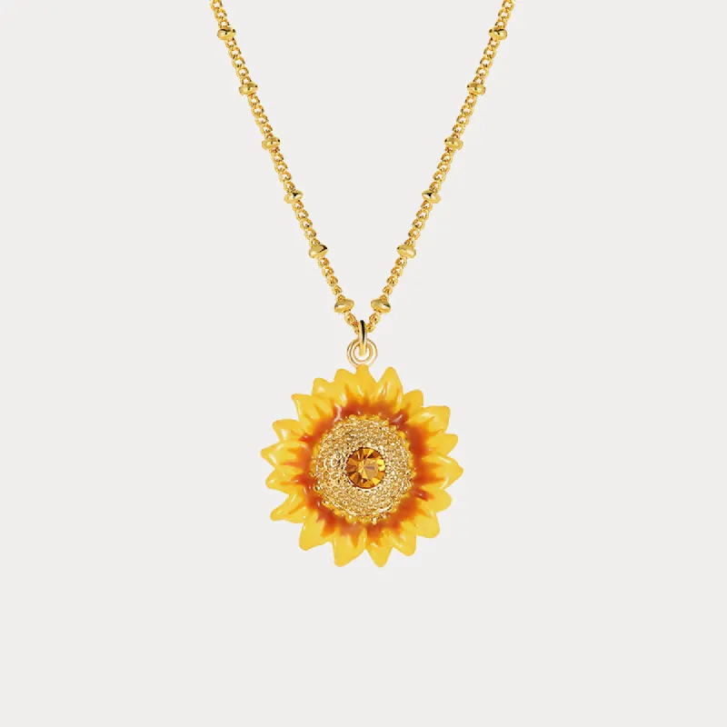 Sunflower Necklace sold by Selenichast