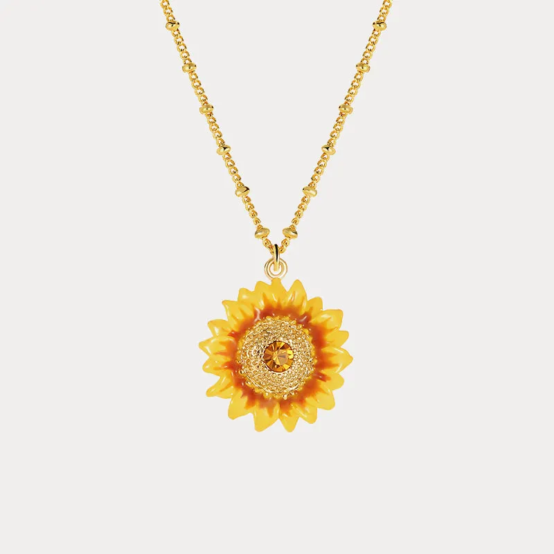 Sunflower Necklace sold by Selenichast