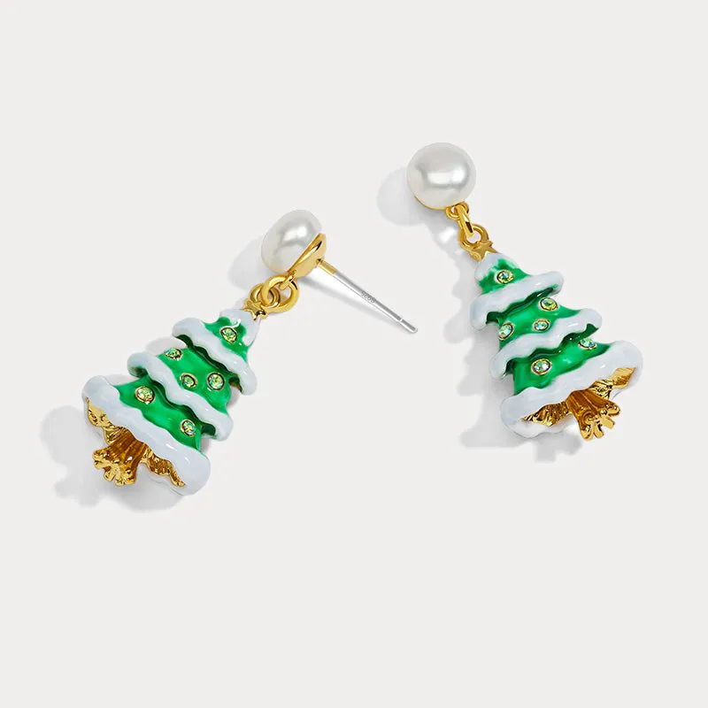 Christmas Tree Earrings sold by Selenichast product image thumbnail 3