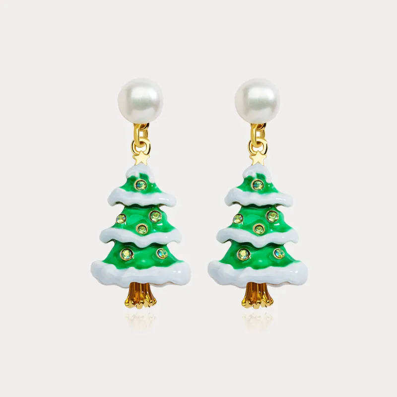 Christmas Tree Earrings sold by Selenichast
