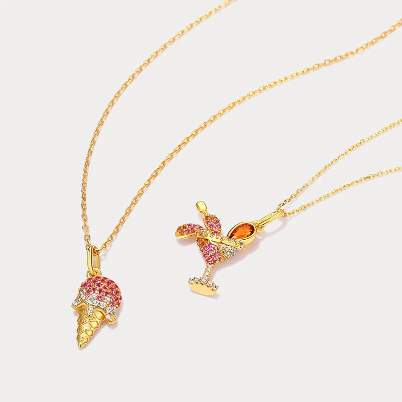 Diamond Ice Cream Necklace sold by Selenichast product image thumbnail 3