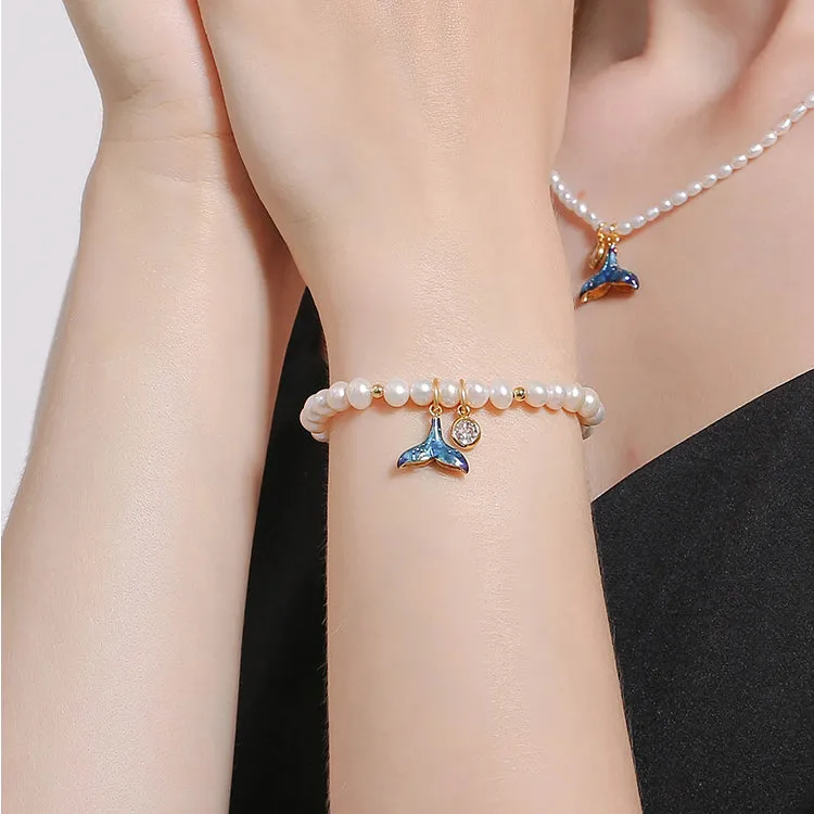 Mermaid Tail Pearl Bracelet sold by Selenichast product image thumbnail 2