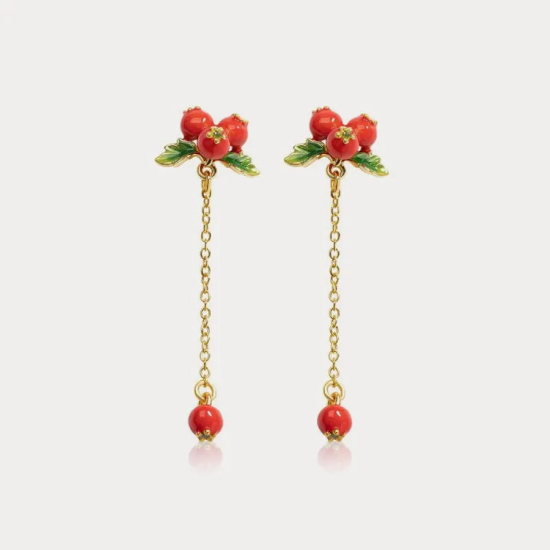 Cranberry Earrings sold by Selenichast