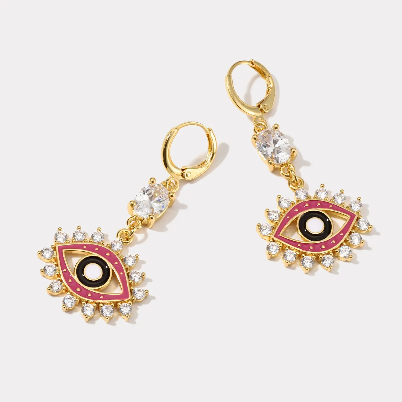 Devil Eye Diamond Earrings sold by Selenichast product image thumbnail 4