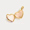 Gold heart Locket Necklace sold by Selenichast