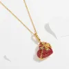 Gold heart Locket Necklace sold by Selenichast