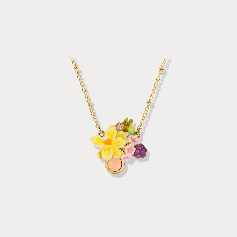 Sweet Grape Flower Necklace sold by Selenichast