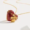 Gold heart Locket Necklace sold by Selenichast
