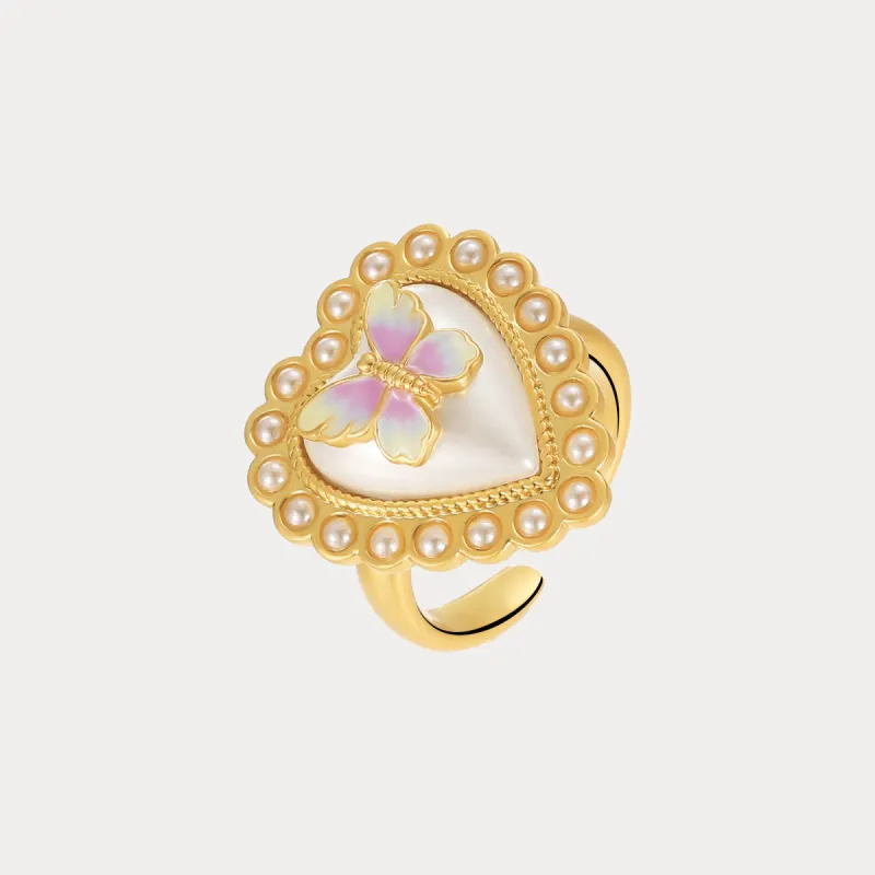 Butterfly Heart Ring sold by Selenichast