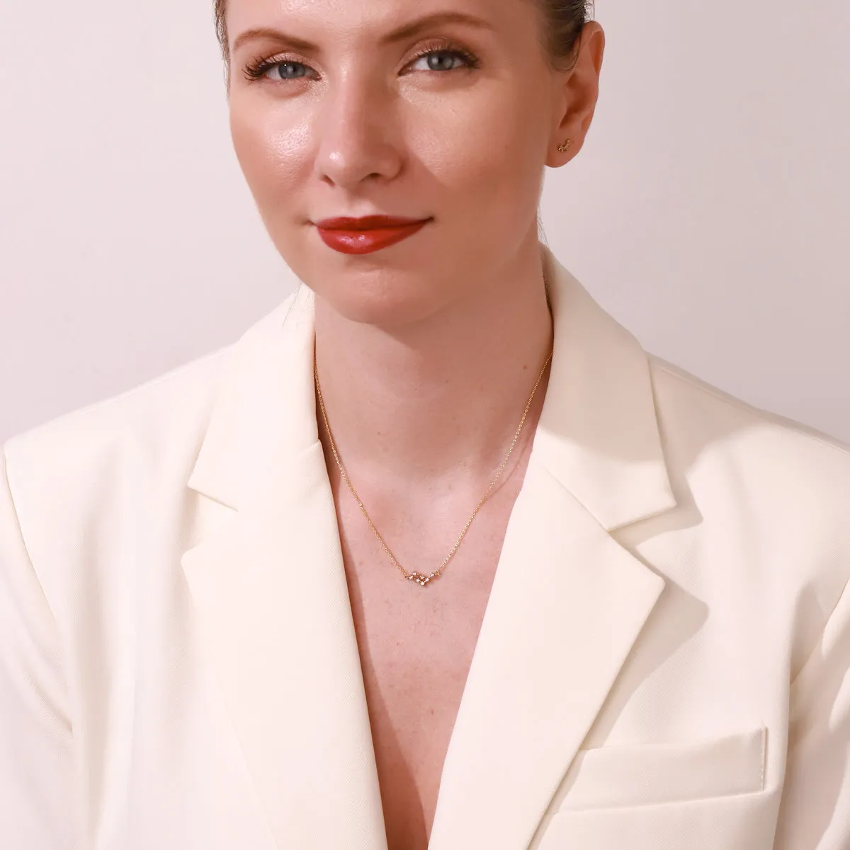 Aquarius Constellation Diamond Pendant Necklace sold by Selenichast product image thumbnail 4