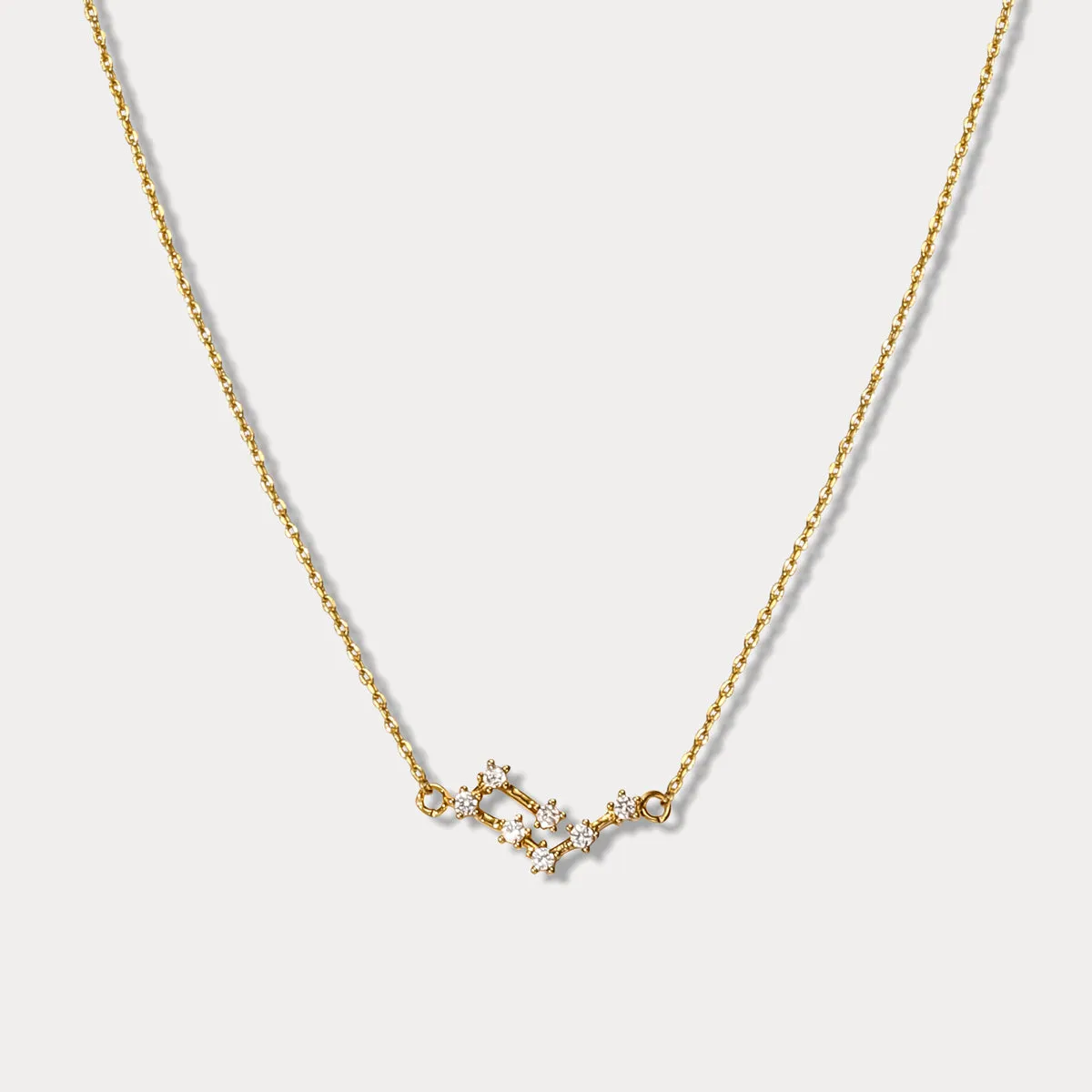 Aquarius Constellation Diamond Pendant Necklace sold by Selenichast