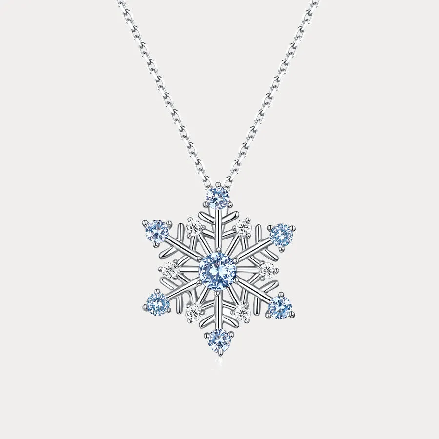 Christmas Snowflake Necklace sold by Selenichast