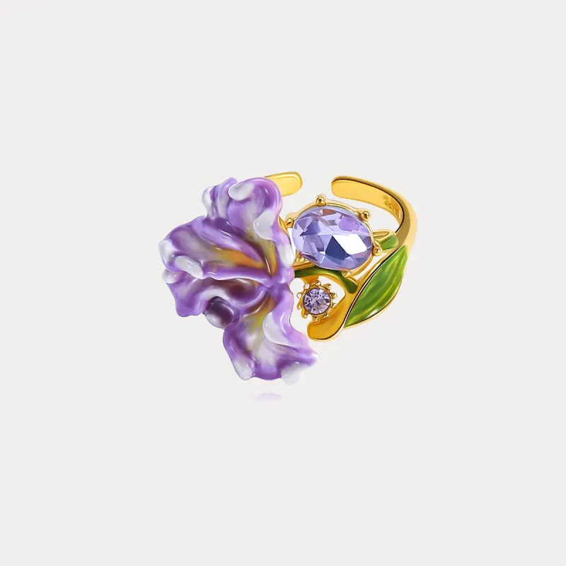 Iris Flower Ring sold by Selenichast