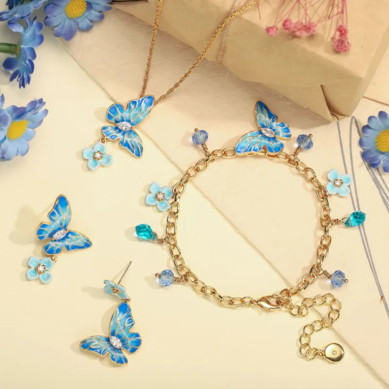 Blue Morpho Butterfly Gift Set with Gift Wrapping sold by Selenichast