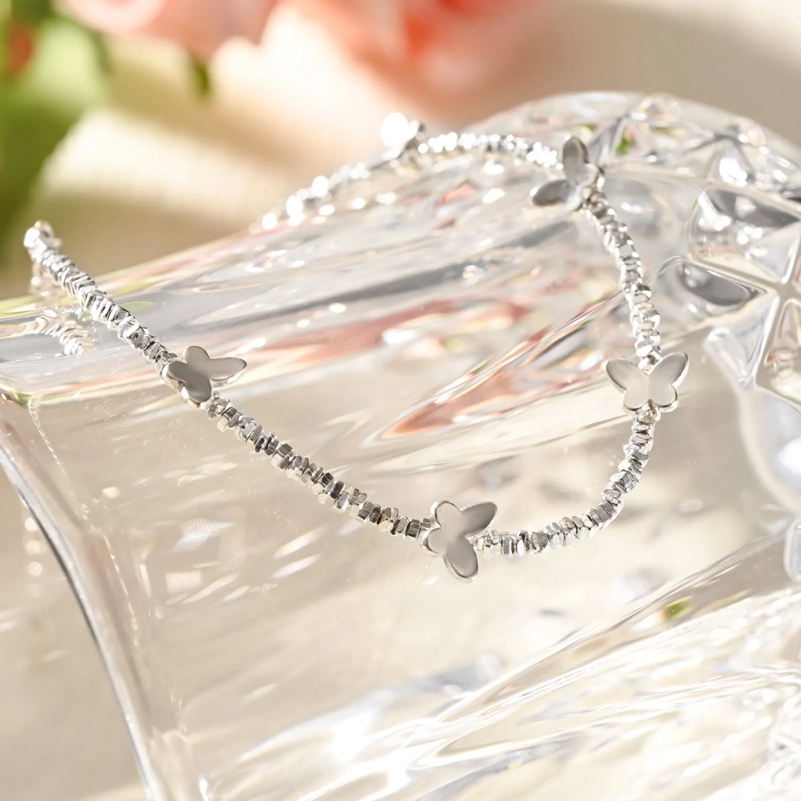 Silver Butterfly Bracelet sold by Selenichast product image thumbnail 3