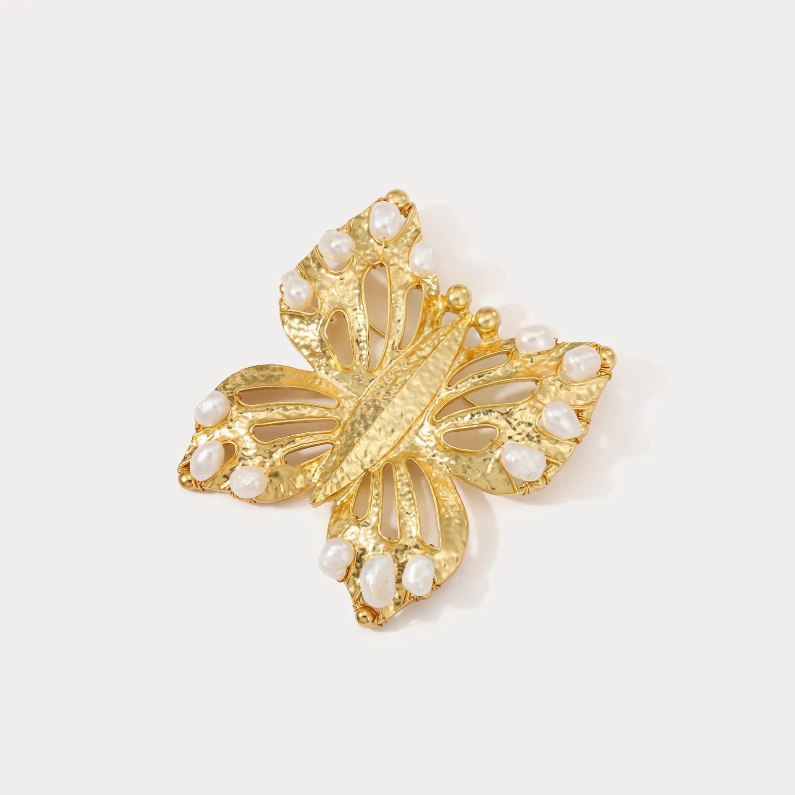 Pearl Butterfly Brooch sold by Selenichast product image thumbnail 2