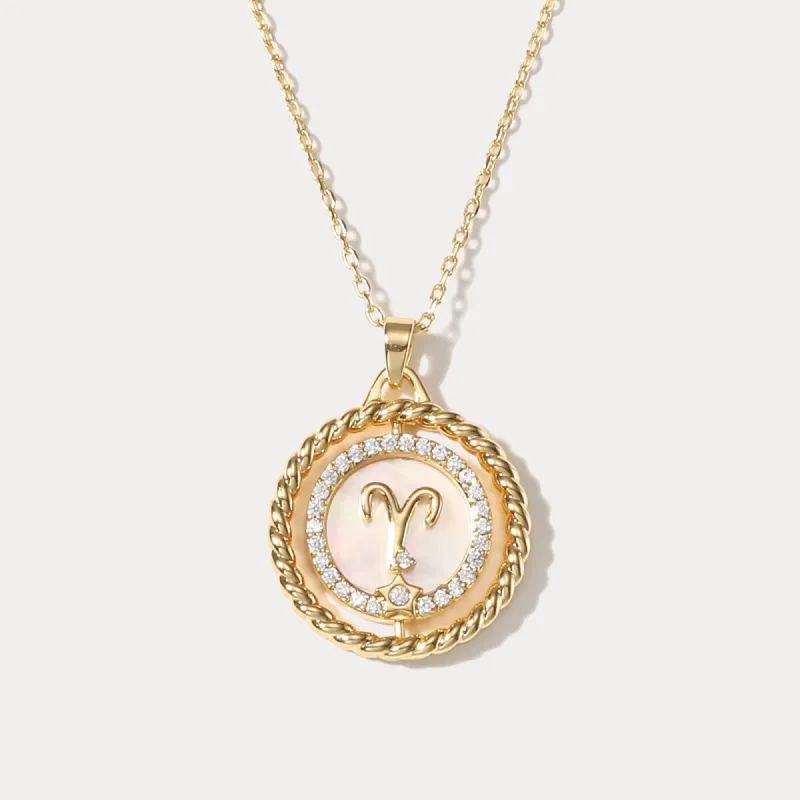 Aries Galaxy Constellation Pendant Necklace sold by Selenichast
