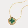 Four-leaf Clover Coin Necklace sold by Selenichast