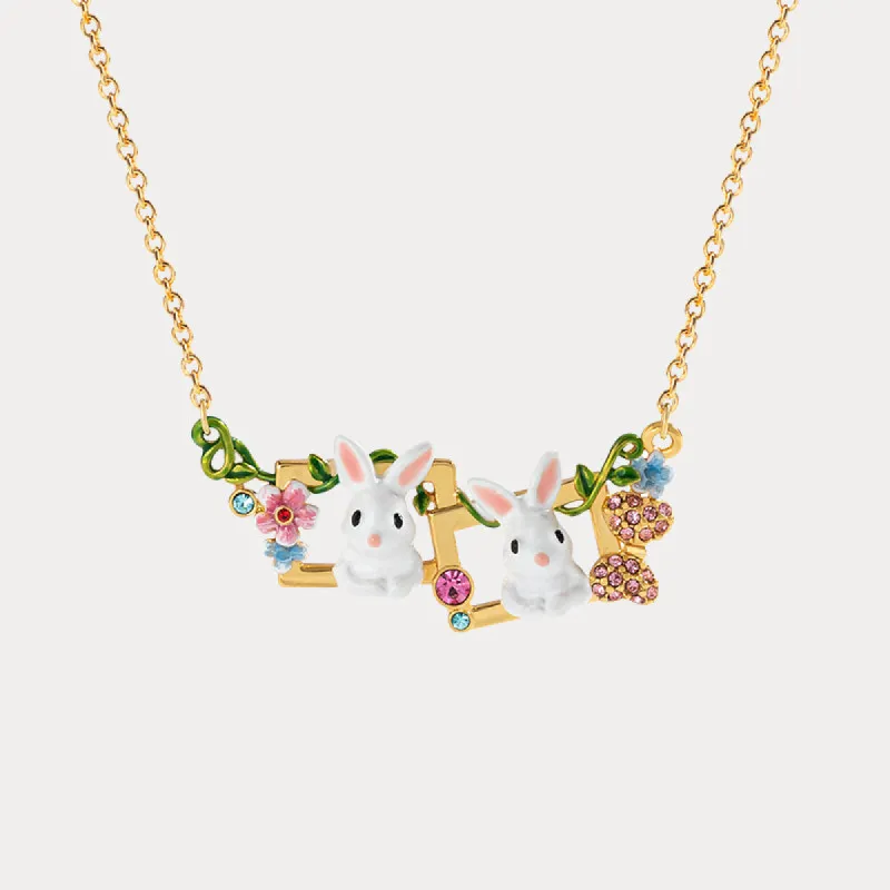 Garden Rabbit Necklace sold by Selenichast