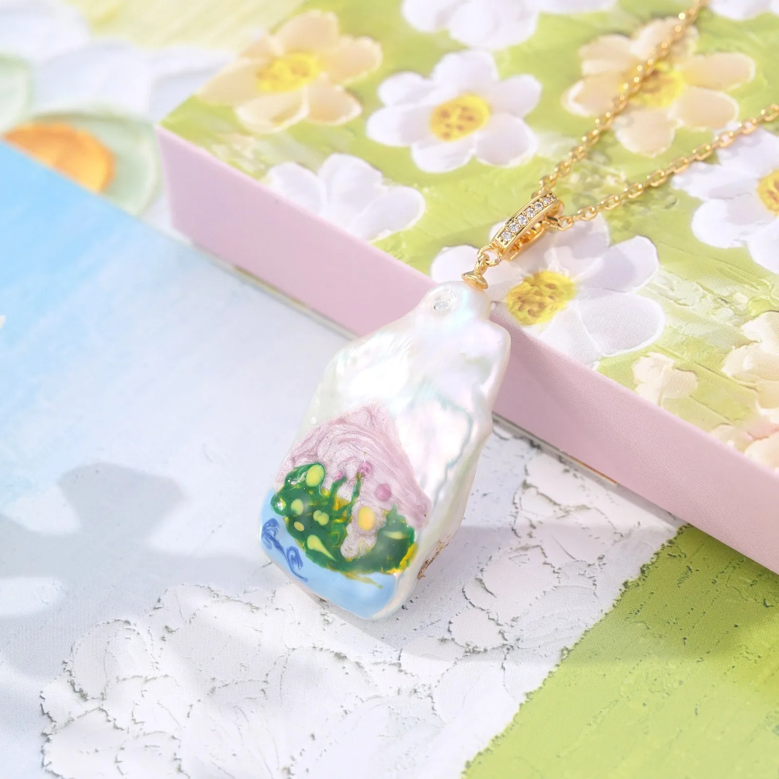 Baroque Pearl Necklace sold by Selenichast product image thumbnail 3