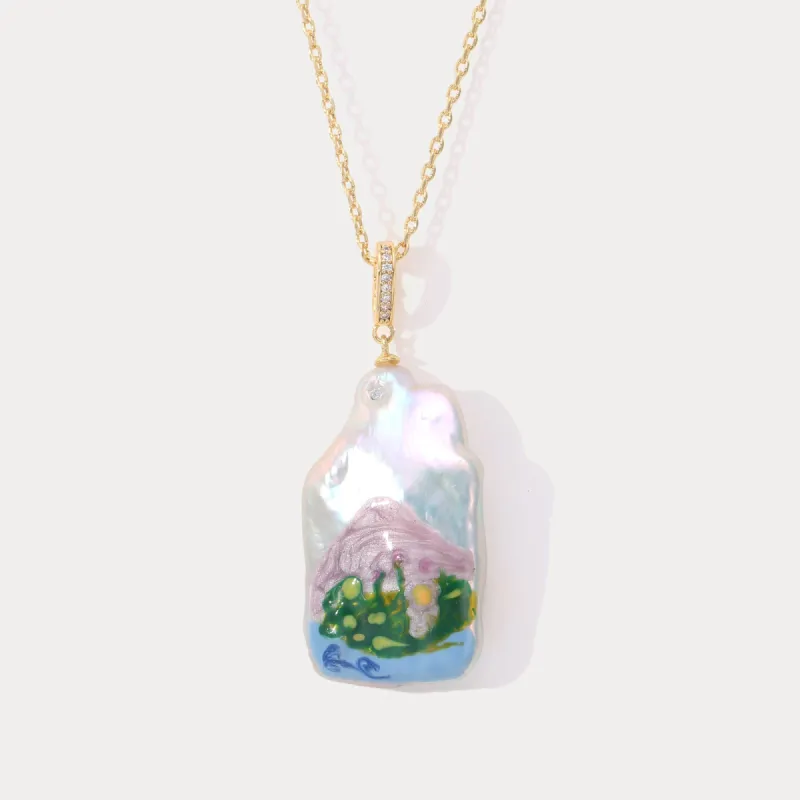 Baroque Pearl Necklace sold by Selenichast