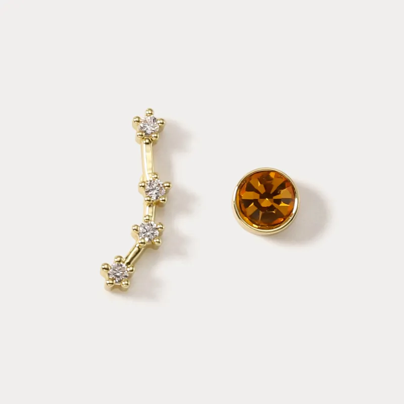 Constellation Asymmetry Stud Earrings sold by Selenichast