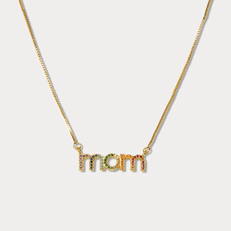 Fancy Diamond Mom Pendent Necklace sold by Selenichast