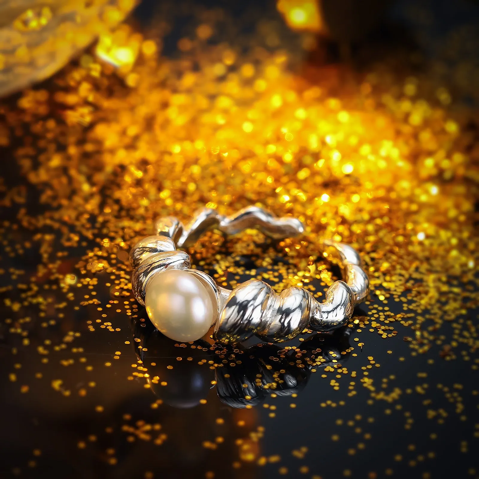 Sterling Silver Chunky Ring sold by Selenichast product image thumbnail 5