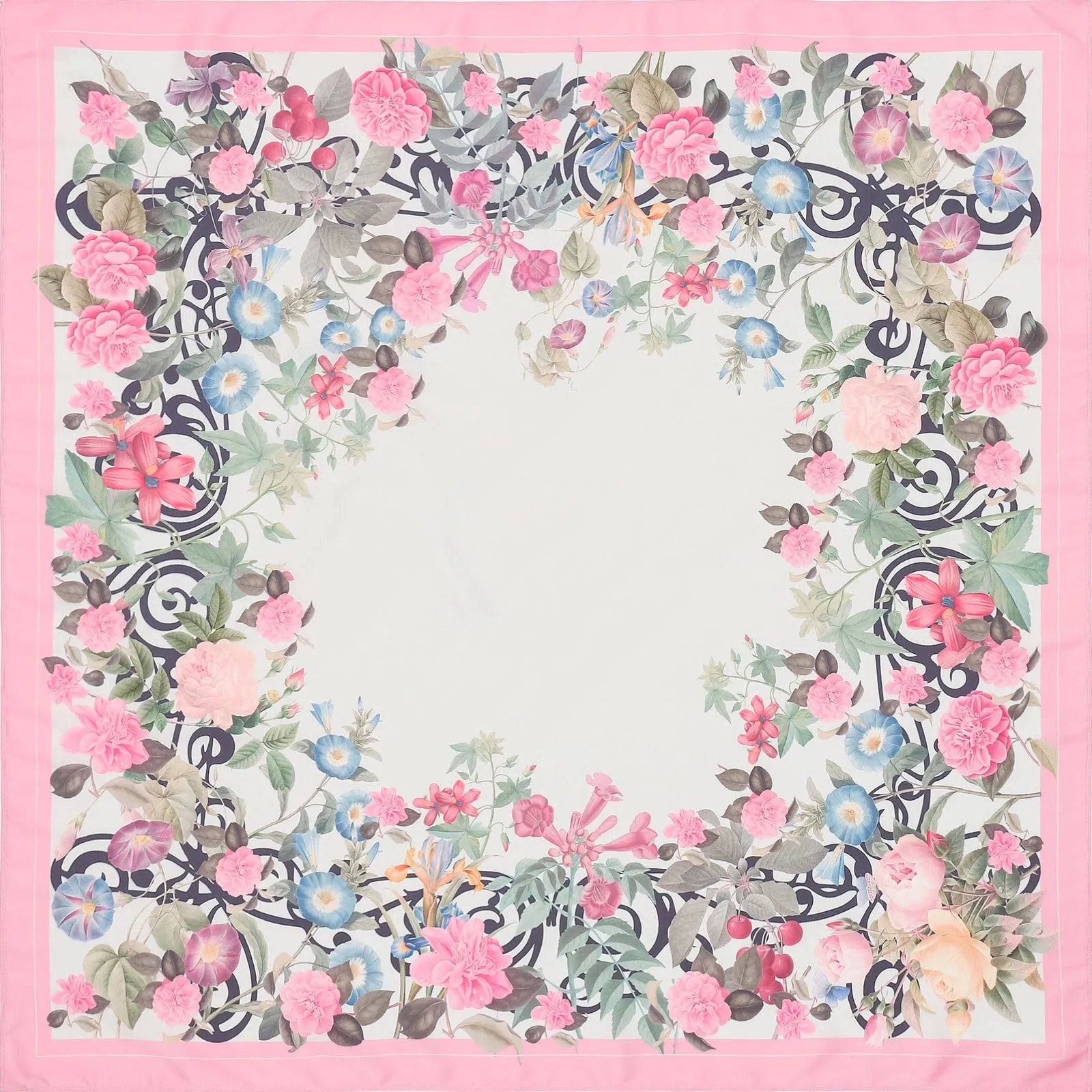 Floral Silk Square Scarf sold by Selenichast