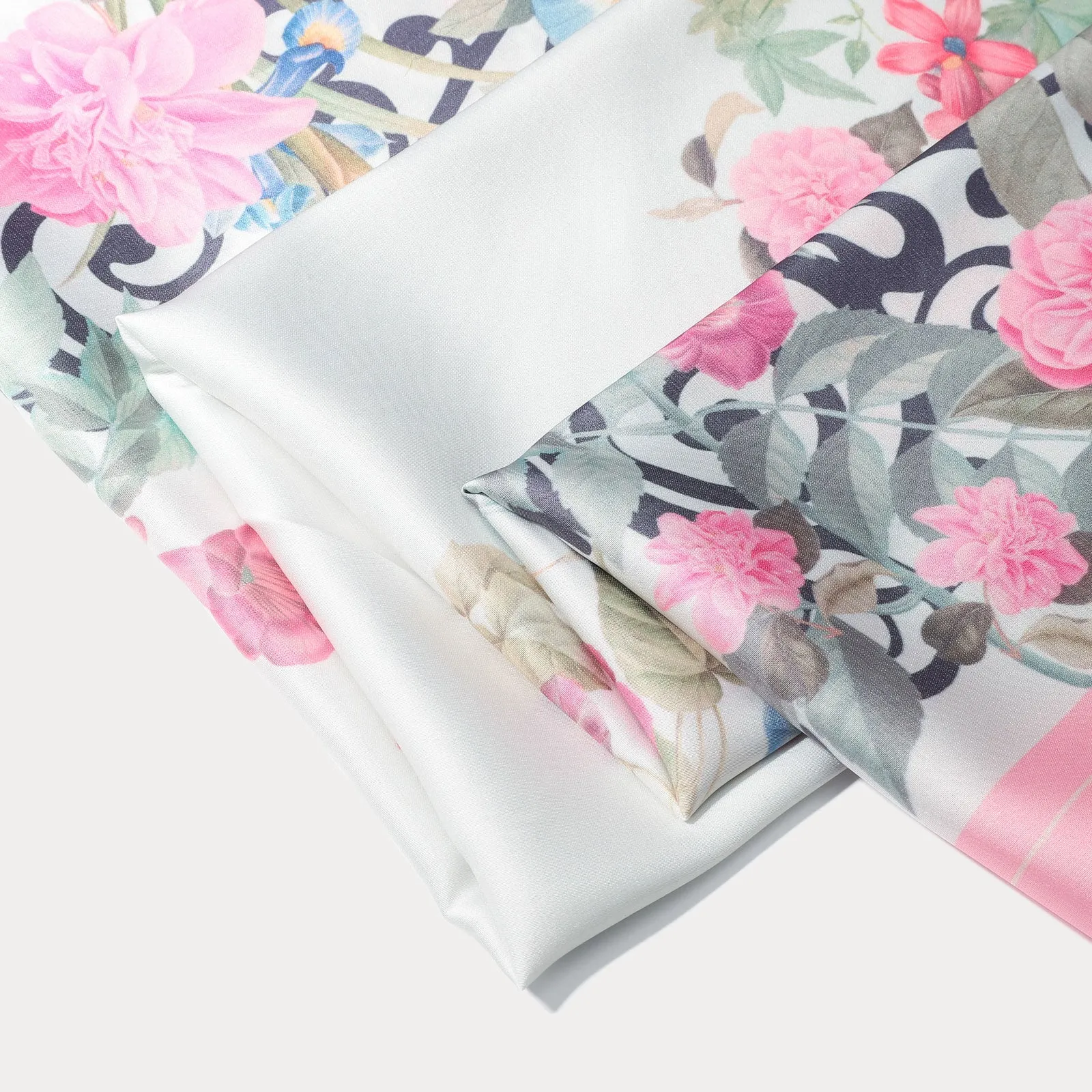 Floral Silk Square Scarf sold by Selenichast product image thumbnail 3