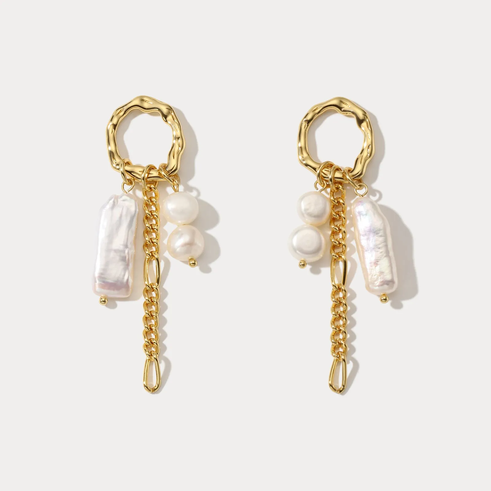 Pearl Dangle Earrings sold by Selenichast