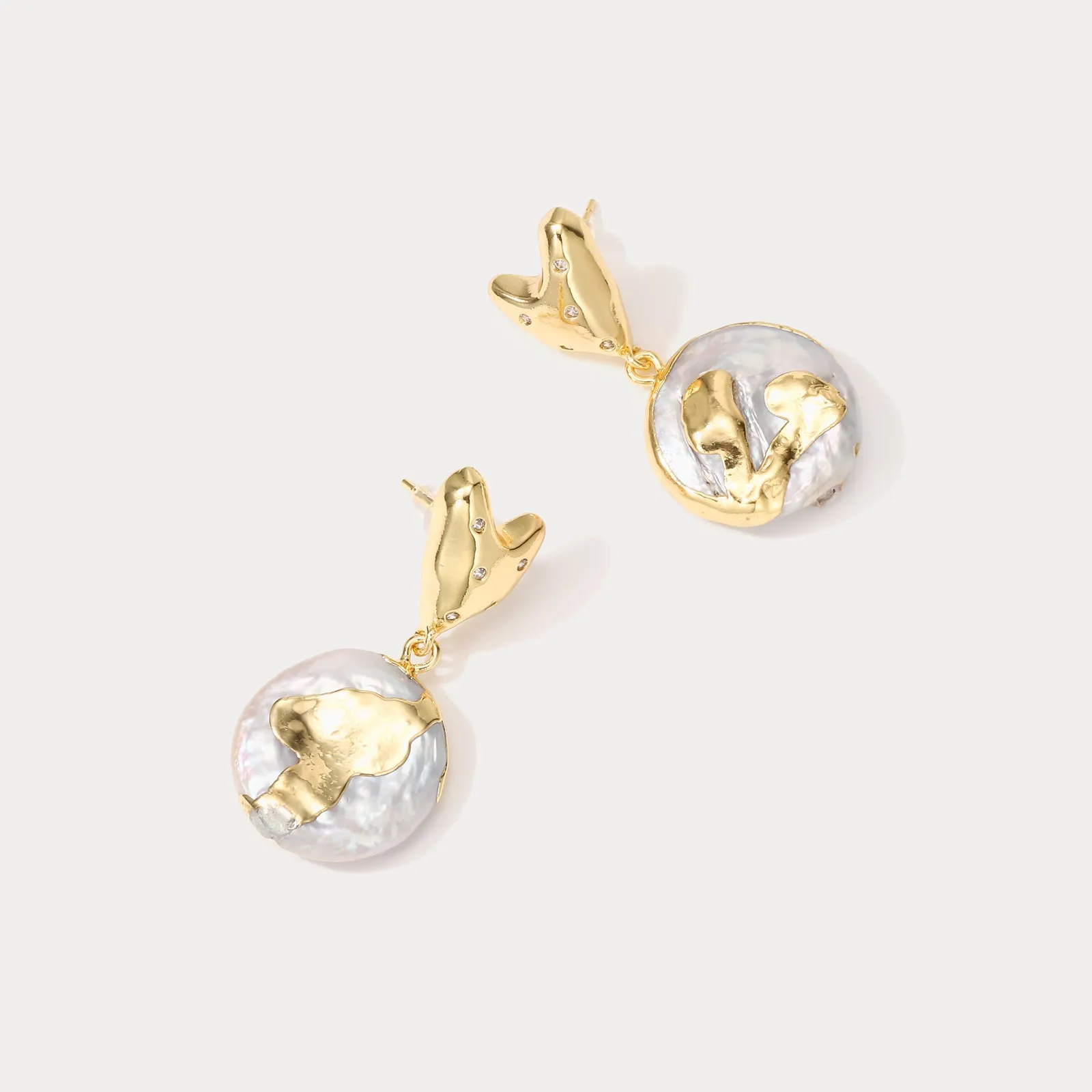 Antique Baroque Pearl Earrings sold by Selenichast product image thumbnail 2