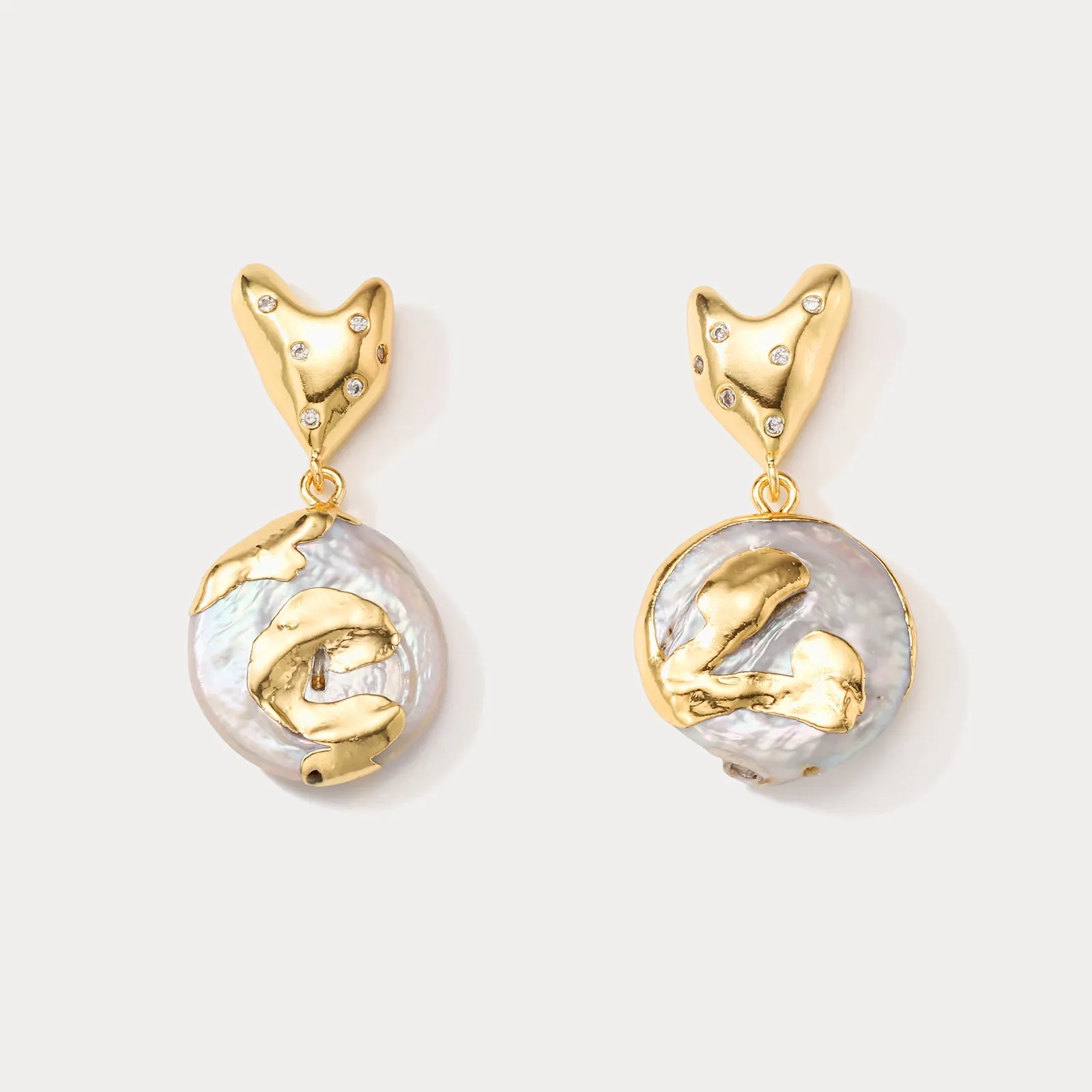 Antique Baroque Pearl Earrings sold by Selenichast