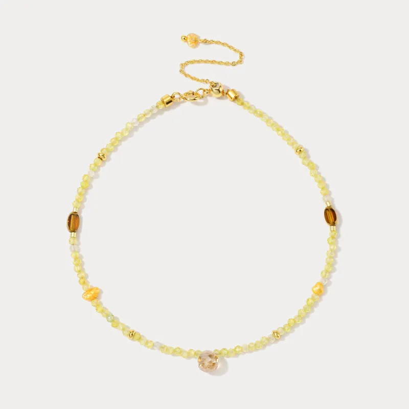 Lemon Beaded Anklet sold by Selenichast
