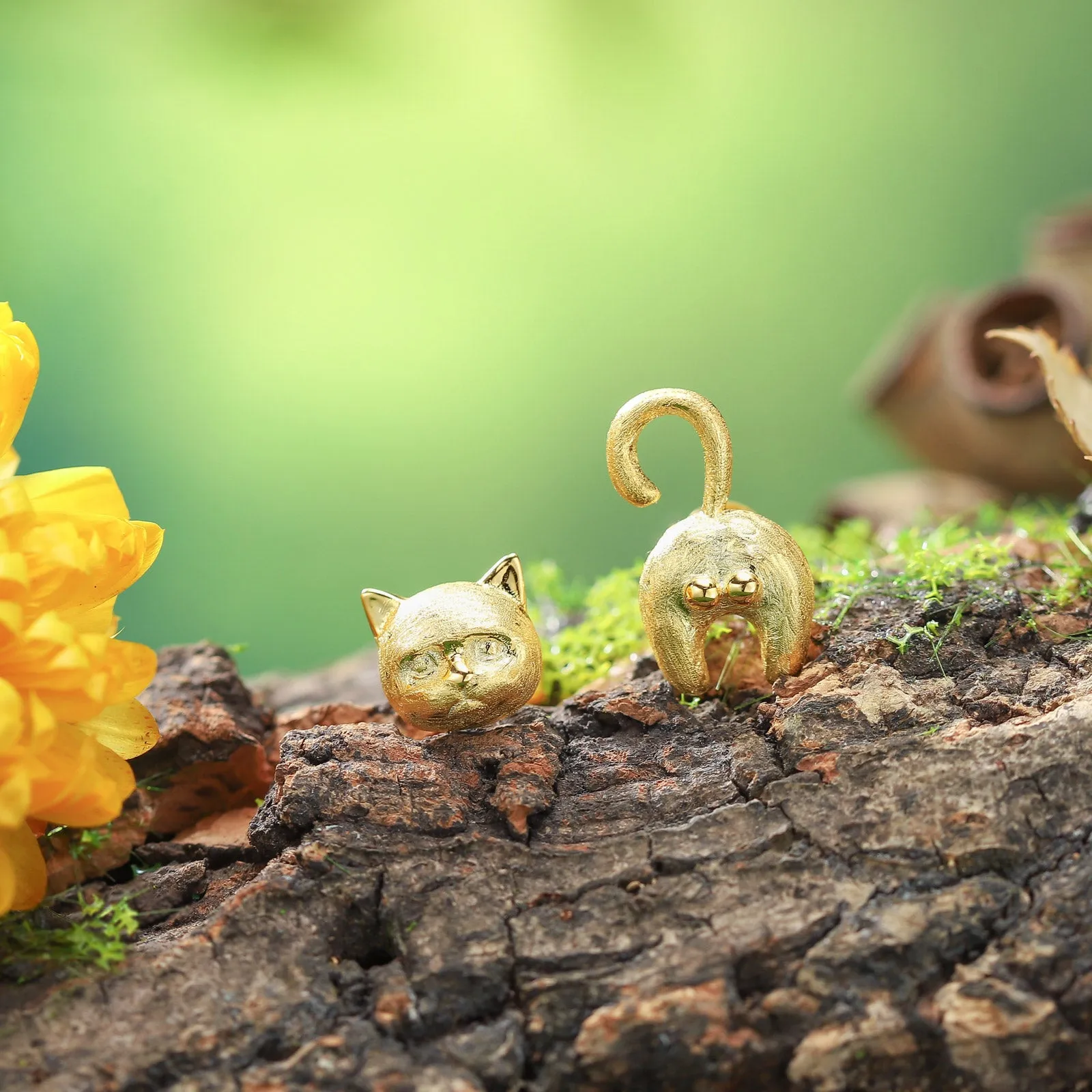 Cute Cat Bottom Earrings sold by Selenichast product image thumbnail 4