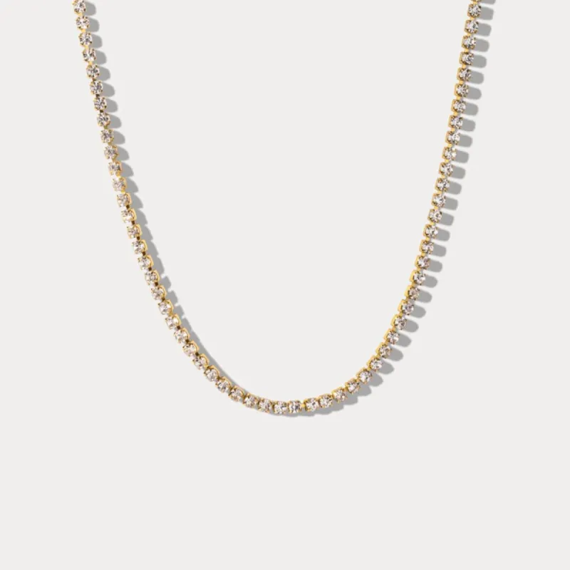 Diamond Link Chain Necklace sold by Selenichast