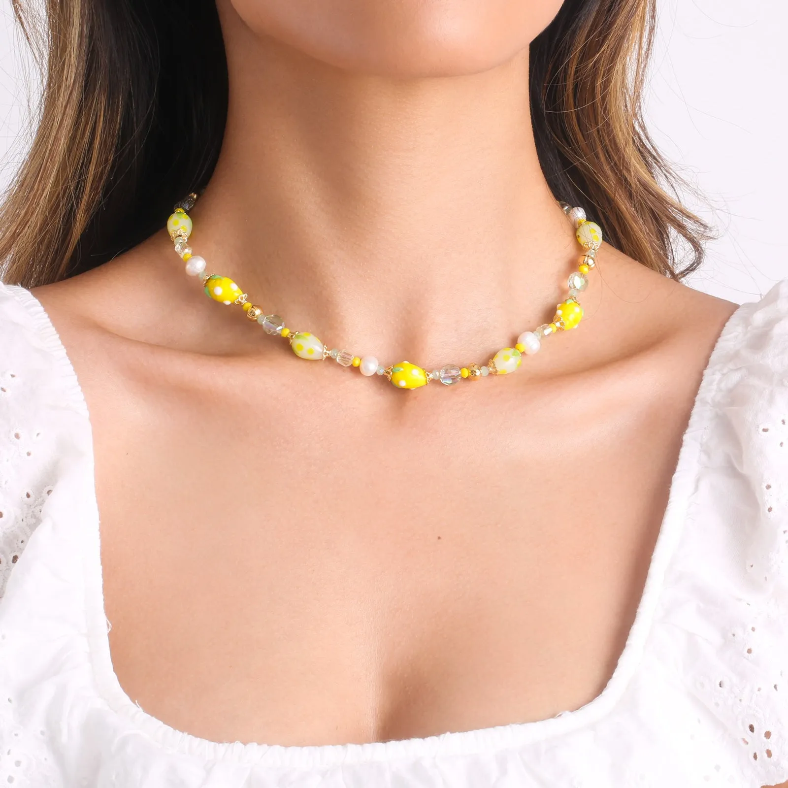 Raspberry Beaded Necklace sold by Selenichast product image thumbnail 3