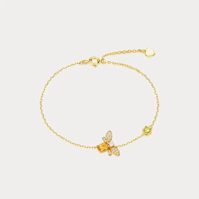 Citrine Honey Bee Bracelet sold by Selenichast