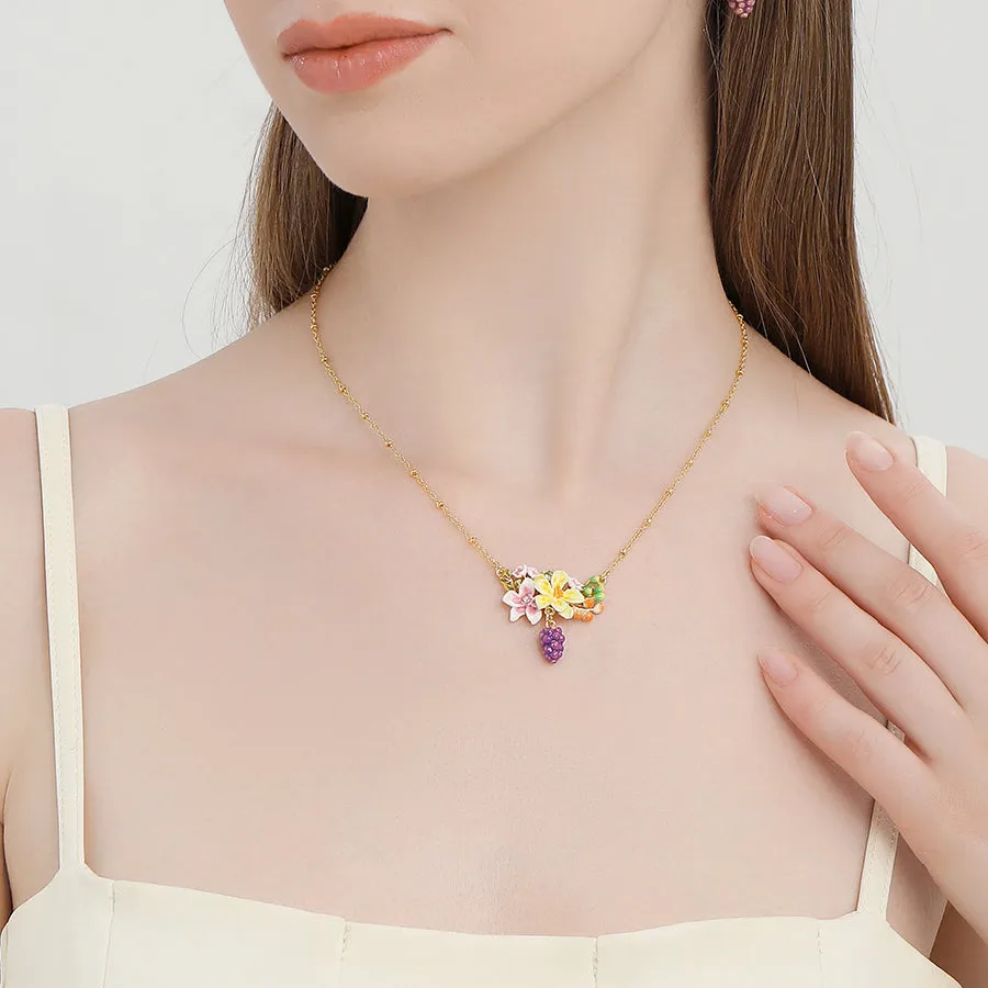 Sweet Grape Flower Necklace sold by Selenichast product image thumbnail 2