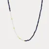Lapis Lazuli Pearl Seed Bead Necklace sold by Selenichast