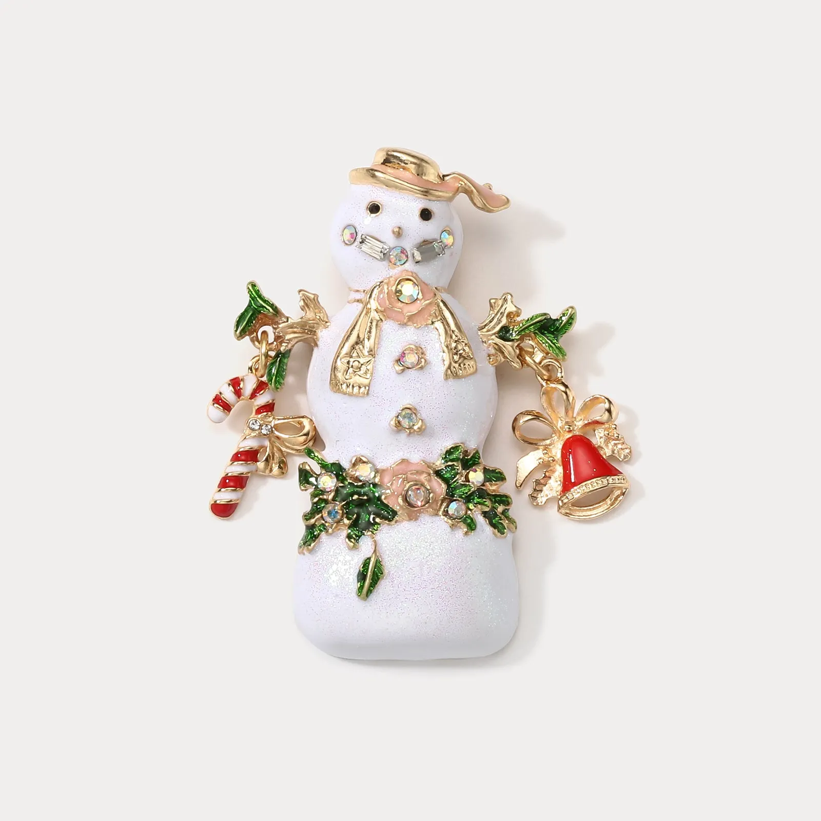 Christmas Snowman Brooch sold by Selenichast
