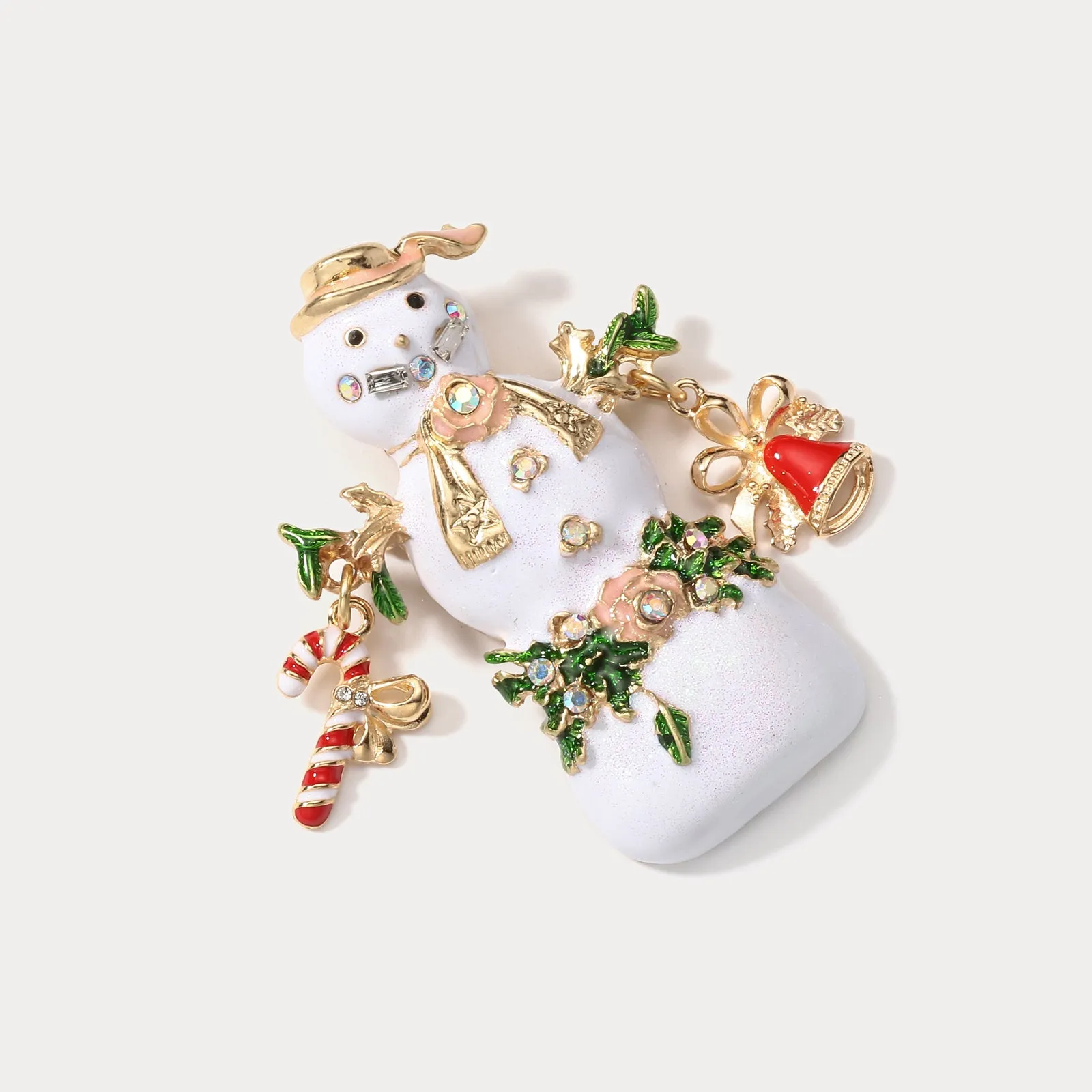 Christmas Snowman Brooch sold by Selenichast product image thumbnail 5