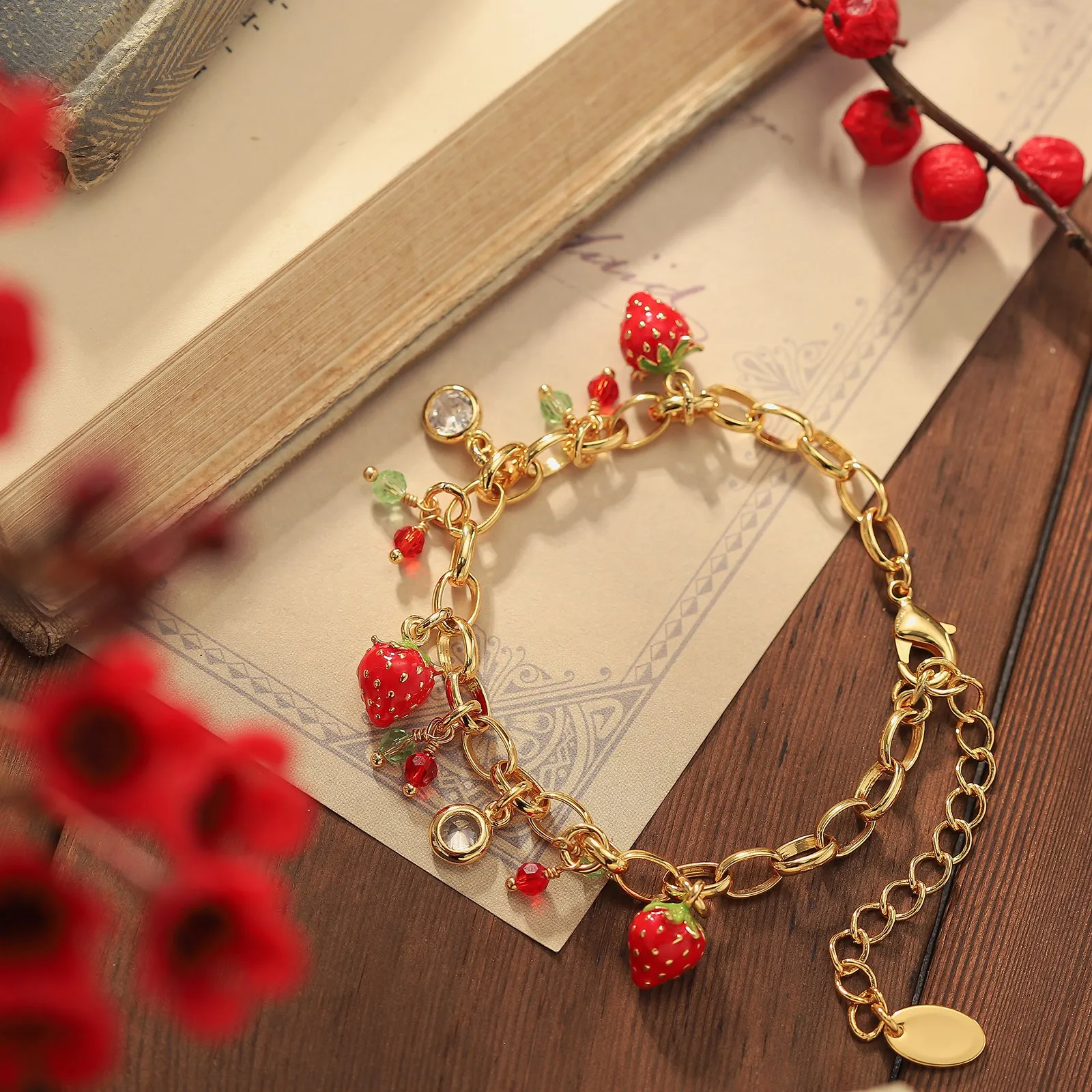 Strawberry Bracelet sold by Selenichast product image thumbnail 2